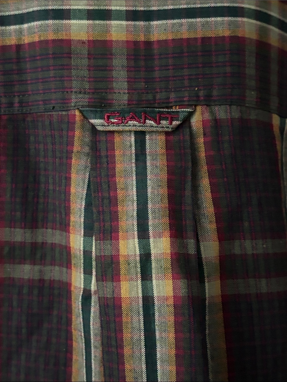 GANT Fire Poplin Plaid Tartan Button-Down Shirt 100% Cotton M - Picture 5 of 7